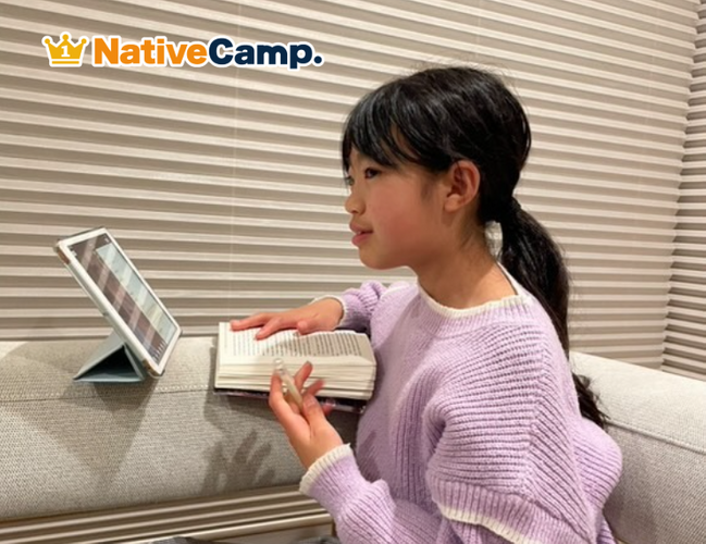 英会話レッスンを楽しむ会員　1