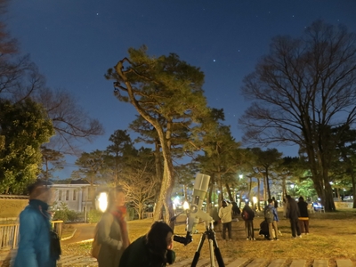 昨年の「星空観望会」の様子