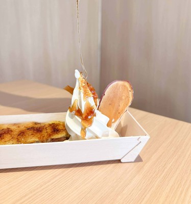 蜜いもプリンブリュレ蜜掛け