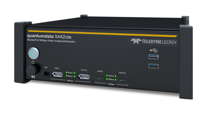 DisplayPort 2.1ビデオアナライザ／ジェネレータ「quantumdata M42de」