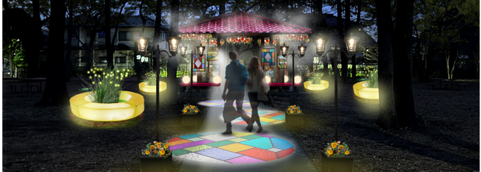 ▲装飾を施した東屋（イメージ）