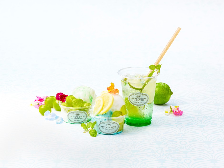 MINTY & TROPICAL ICE CREAM & DRINK_Minty Spark_FLOWERS_日比谷花壇
