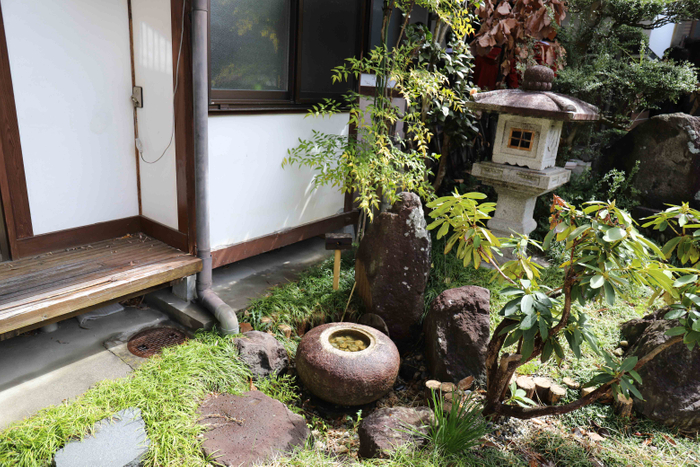 東側に面した庭