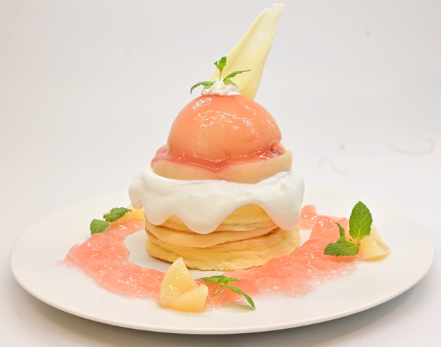 まるごと桃パンケーキ