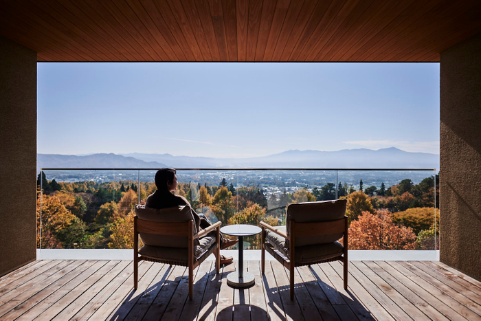 本館５Fテラスからの眺望