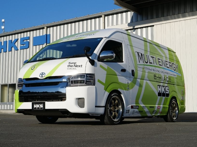 開発車両：HKS e-HIACE MULTI ENERGY CONCEPT