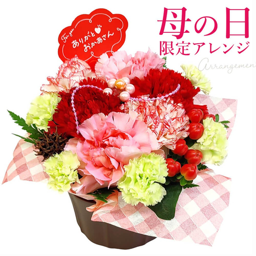 【母の日】アレンジメント・サンクス(https://www.exmail.co.jp/option_list/ffs002/)