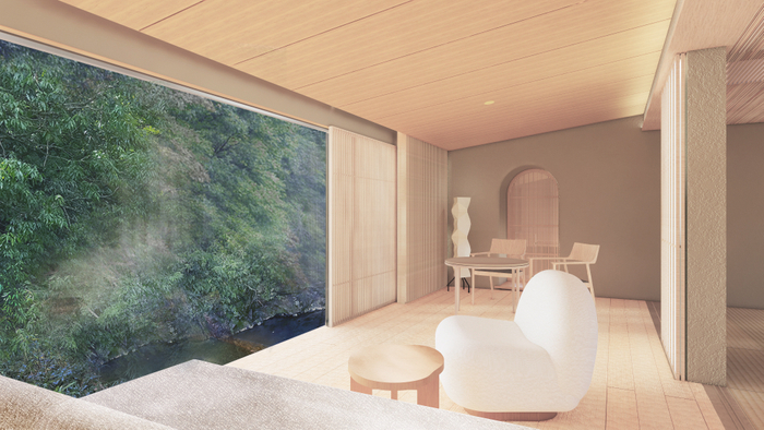 客室「瀬音・風香」リビング