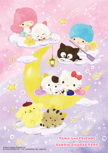 タマ＆フレンズ サンリオキャラクターズ 第3弾 コラボレーションアート(夜空)