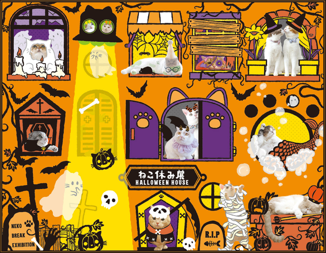 「ねこ休み展 in 大阪」ハロウィンイメージ