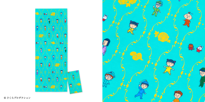 ちびまる子ちゃん手ぬぐい【仲間たち・パターン】