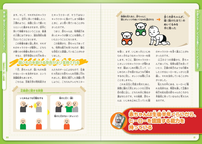 赤ちゃんにはわかる！ どっちが正義のヒーローで、どっちが悪者か