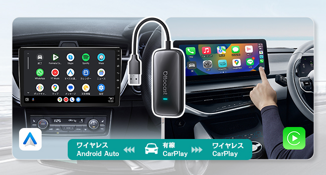CarPlay／Android自由切替