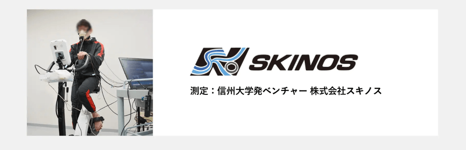 第三者機関に発汗量の調査依頼をした