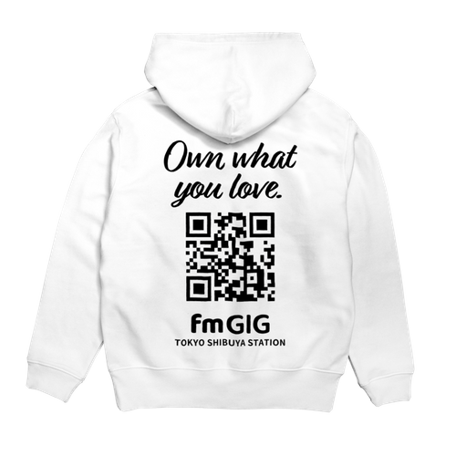 パーカー裏面デザイン（ホワイト）