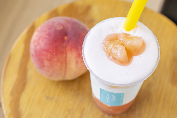 夏のチーズドリンク ピーチ