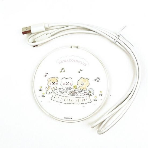 ほわころくらぶ　ワイヤレスチャージャー　モバイルバッテリー