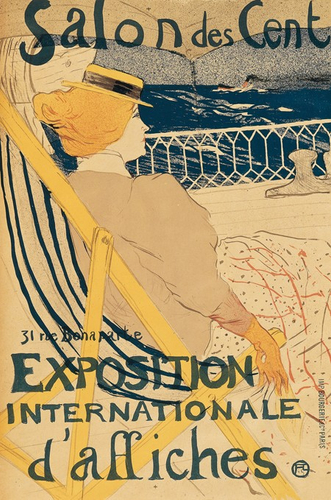 アンリ・ド・トゥールーズ＝ロートレック《サロン・デ・サン　54号室の女性船客（第３ステート）》1895年