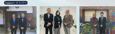 写真左より、株式会社パリミキ 代表取締役社長 恒吉 裕司、認定NPO法人光楽園 理事長 尾籠 信義様、Aimowl株式会社 代表取締役社長 髙城 いづみ様、認定NPO法人 抱樸 理事長 奥田 知志様