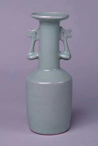 青磁鳳凰耳花生