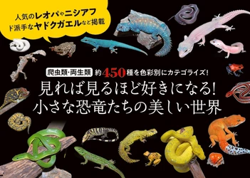 レオパやニシアフ、ド派手なヤドクガエルなど掲載『色彩別 爬虫類・両生類図鑑』が８月７日に発売