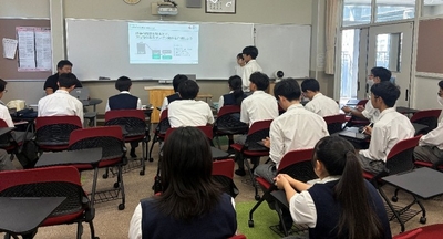 令和7年（2025年）10月カーボンリサイクル特別授業の様子