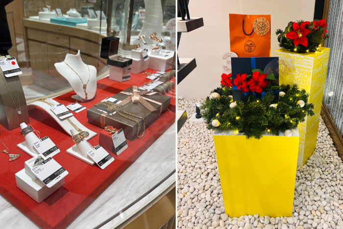 バッグ＆ジュエリーフロア：店内装飾