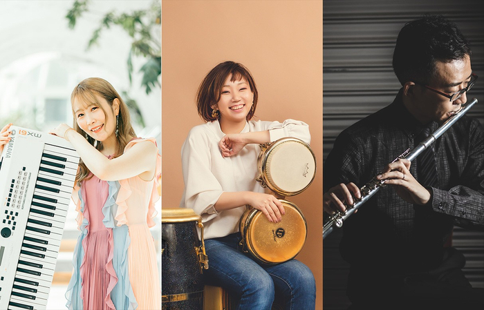 Sunny Notes Trio・太田和孝(Flute) ・川本恭子(Perc) ・竹内彩華(Piano)