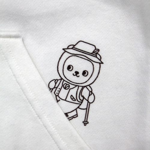 パーカーロゴ部分