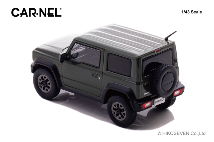 CARNEL 1/43 スズキ ジムニー シエラ JC (JB74W) 2018 Jungle Green：左後