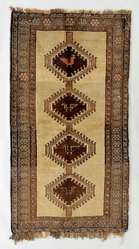 Photo.08 ギャッベ　南イラン　カシュガイ族カシュクリ　1960年頃　羊毛　195&times;105cm