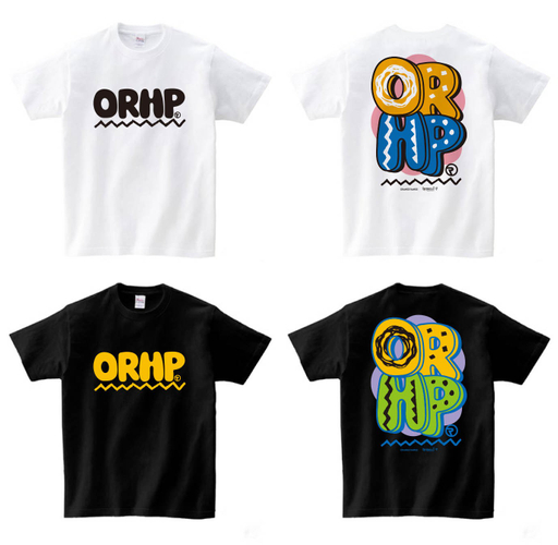 ORANGE RANGE&times;ひらかたパーク】 Tシャツ(ホワイト／ブラック) 税込3,800円