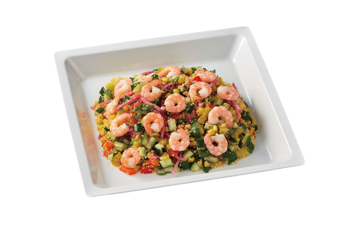 えびとキヌアのレモンペッパー　チョップドサラダ