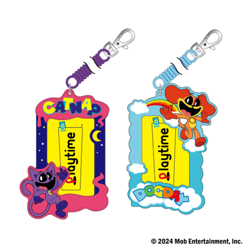 ＜Poppy Playtime PVC パスケース　(キャットナップ／ドッグデイ)　画像＞