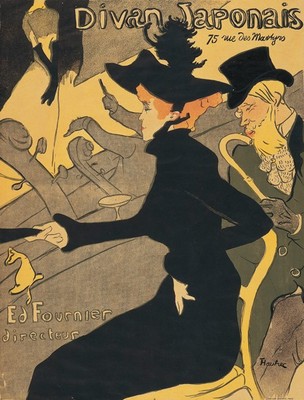 アンリ・ド・トゥールーズ＝ロートレック《ディヴァン・ジャポネ》1892-93年