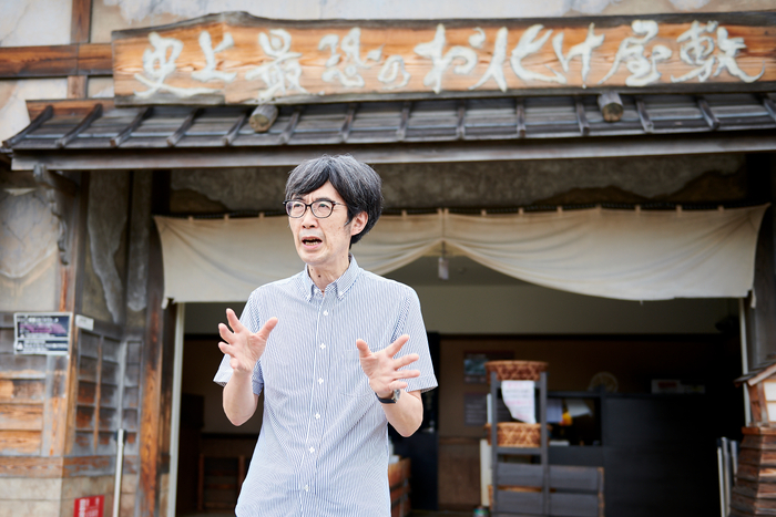 お化け屋敷プロデューサー　五味弘文　映画村にて