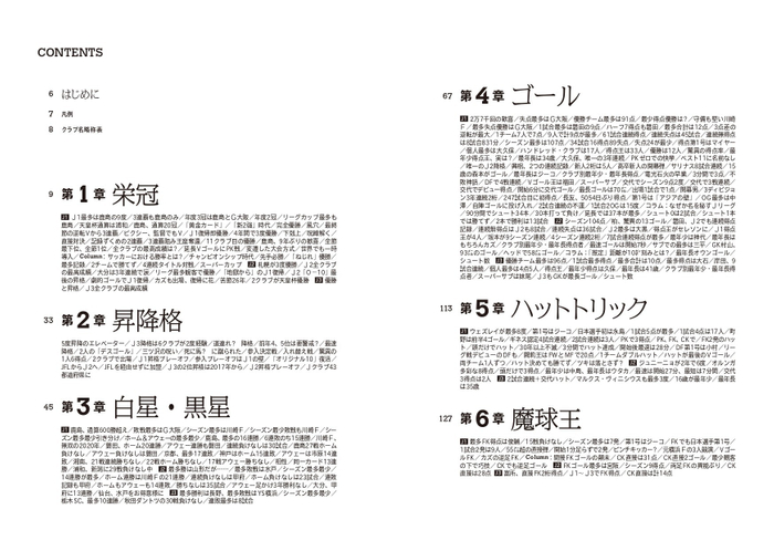 『J.LEAGUE FACT＆RECORD BOOK　&ldquo;非&rdquo;公式記録集1993～2025』（名取裕樹 著）目次①