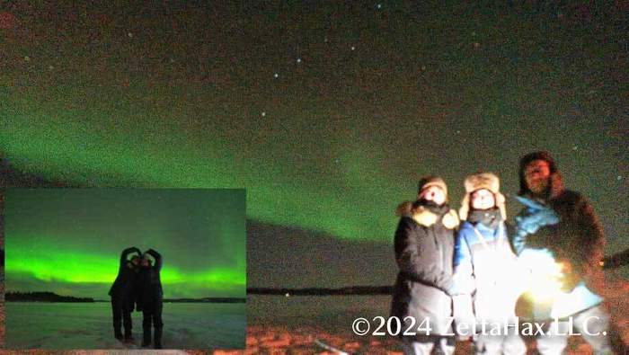 夢にまで見たオーロラ