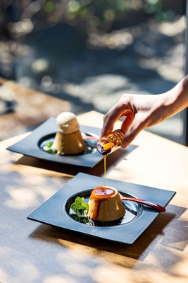 Restaurant＆Cafe K庵の「みかわぷりん」