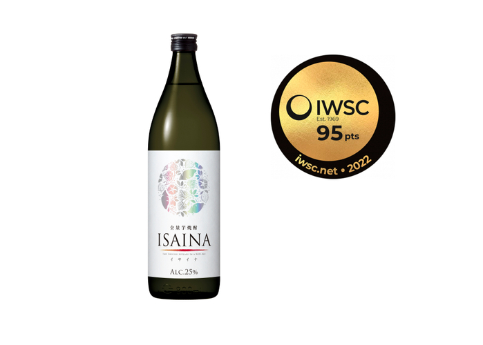 金賞を受賞した“全量芋焼酎「ISAINA(イサイナ)」”