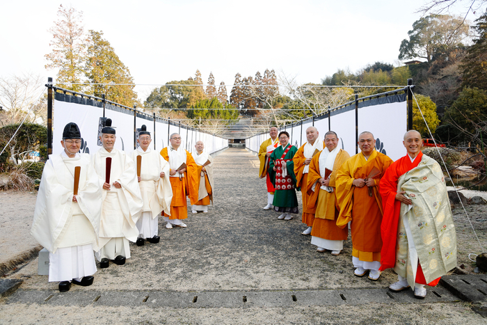 相良神社に集うご宮司・ご住職たち。