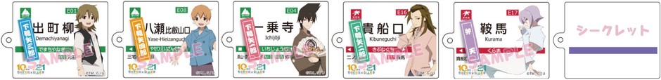 駅名標アクリキーホルダーのイメージ