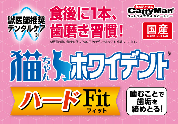 猫ちゃんホワイデント ハードFitのご紹介