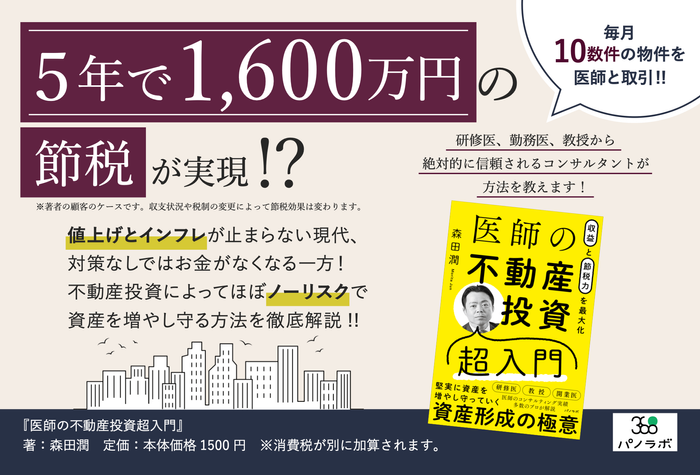 『収益と節税力を最大化 医師の不動産投資超入門』販促物(POP)