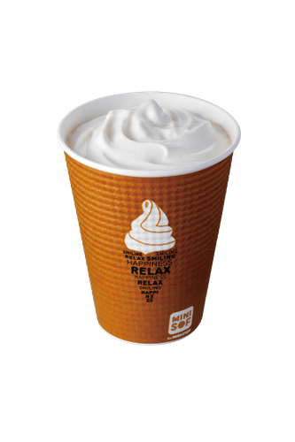 のむソフトクリーム　HOTカフェラテ　単品画像