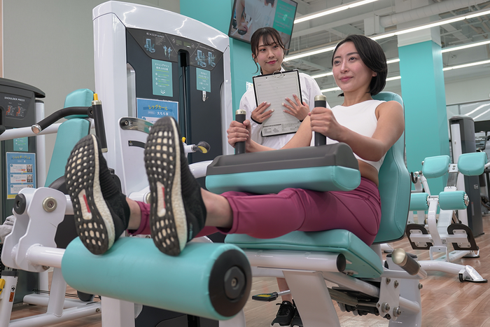 無料パーソナルトレーニングの様子