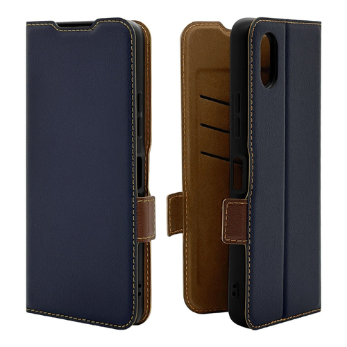 ネイビー&times;ブラウン