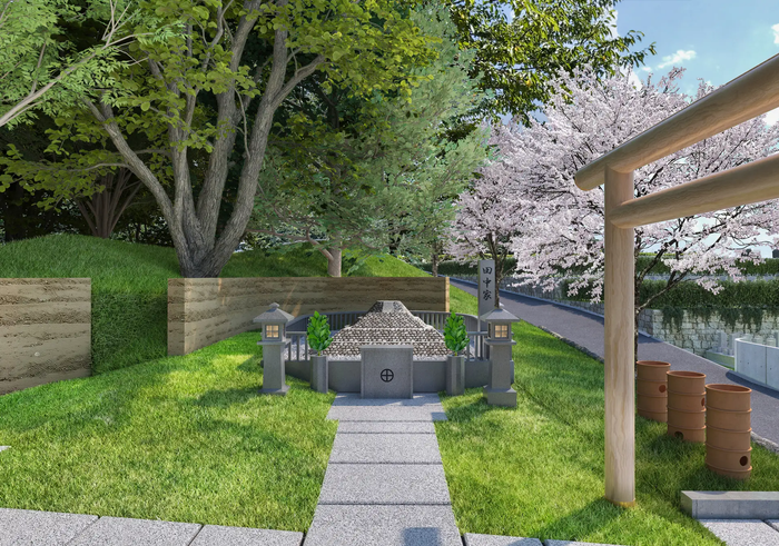 マイ古墳（家族古墳墓）完成イメージ