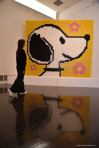 CHAPTER1　糸巻でできたスヌーピー_モデルあり