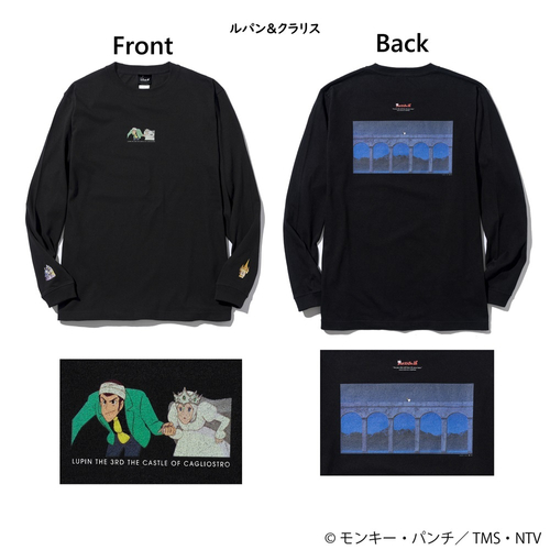 TWO SCENE ロングTシャツ ルパン＆クラリス